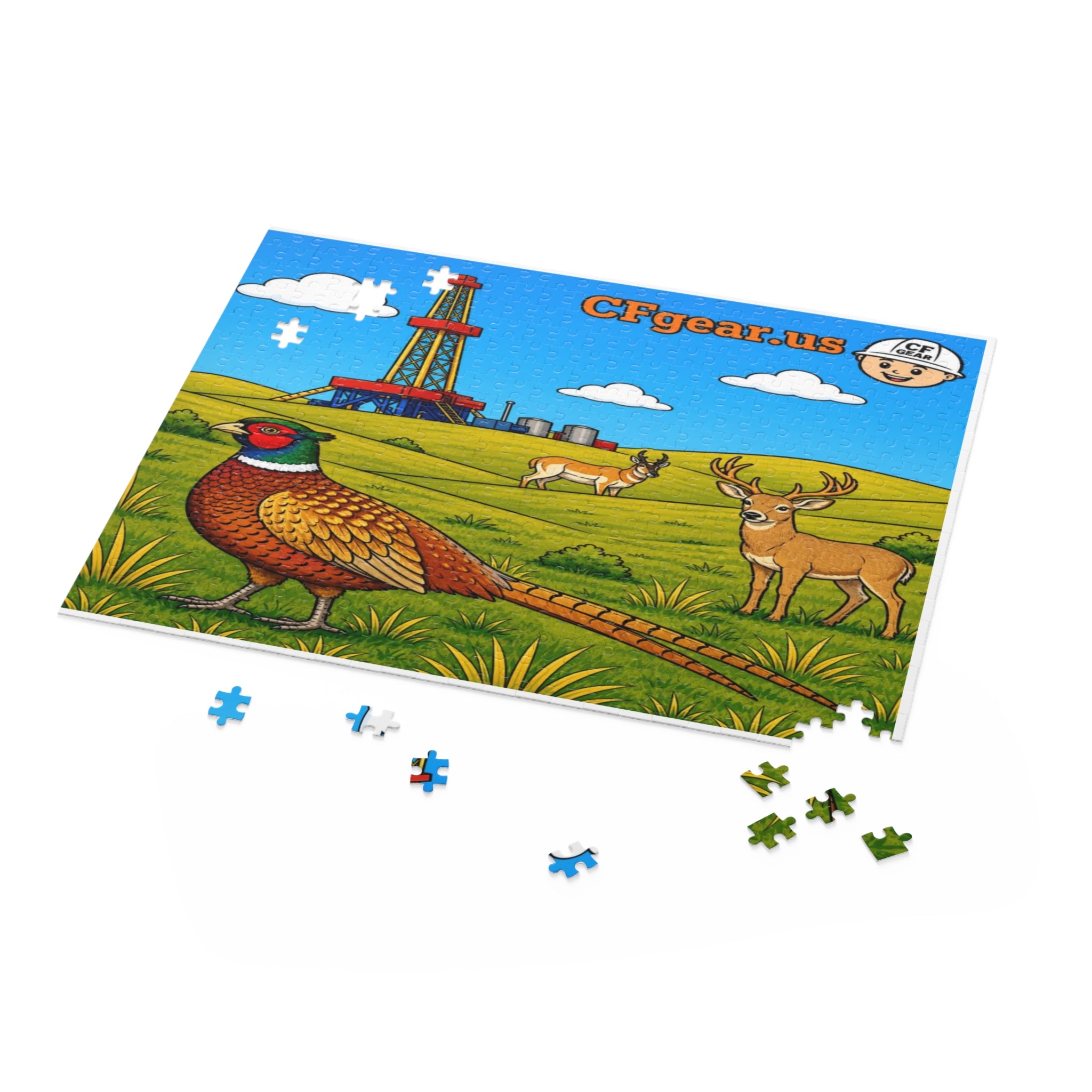 Animals and rig Jigsaw Puzzle (120/252/500 pcs) Kids collection