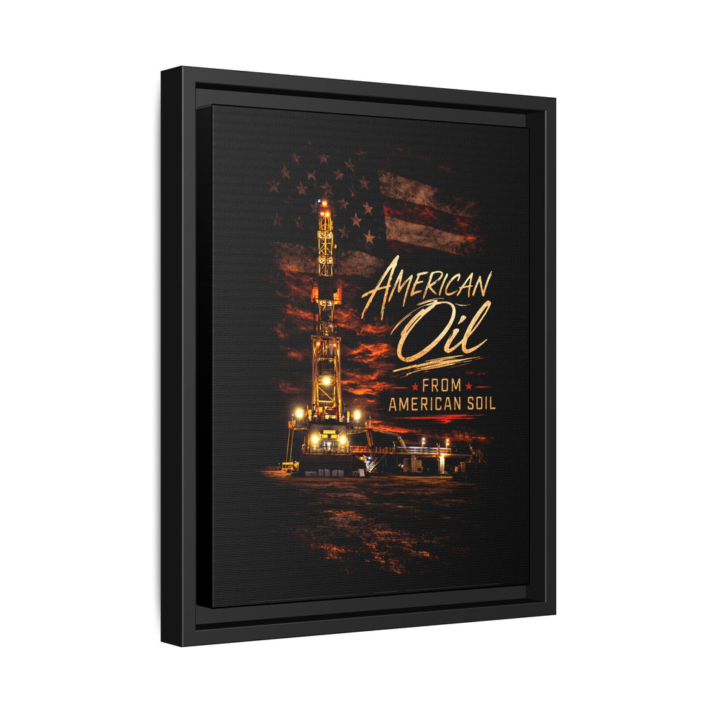 The Night Rig - Framed Matte Canvas Wall Art