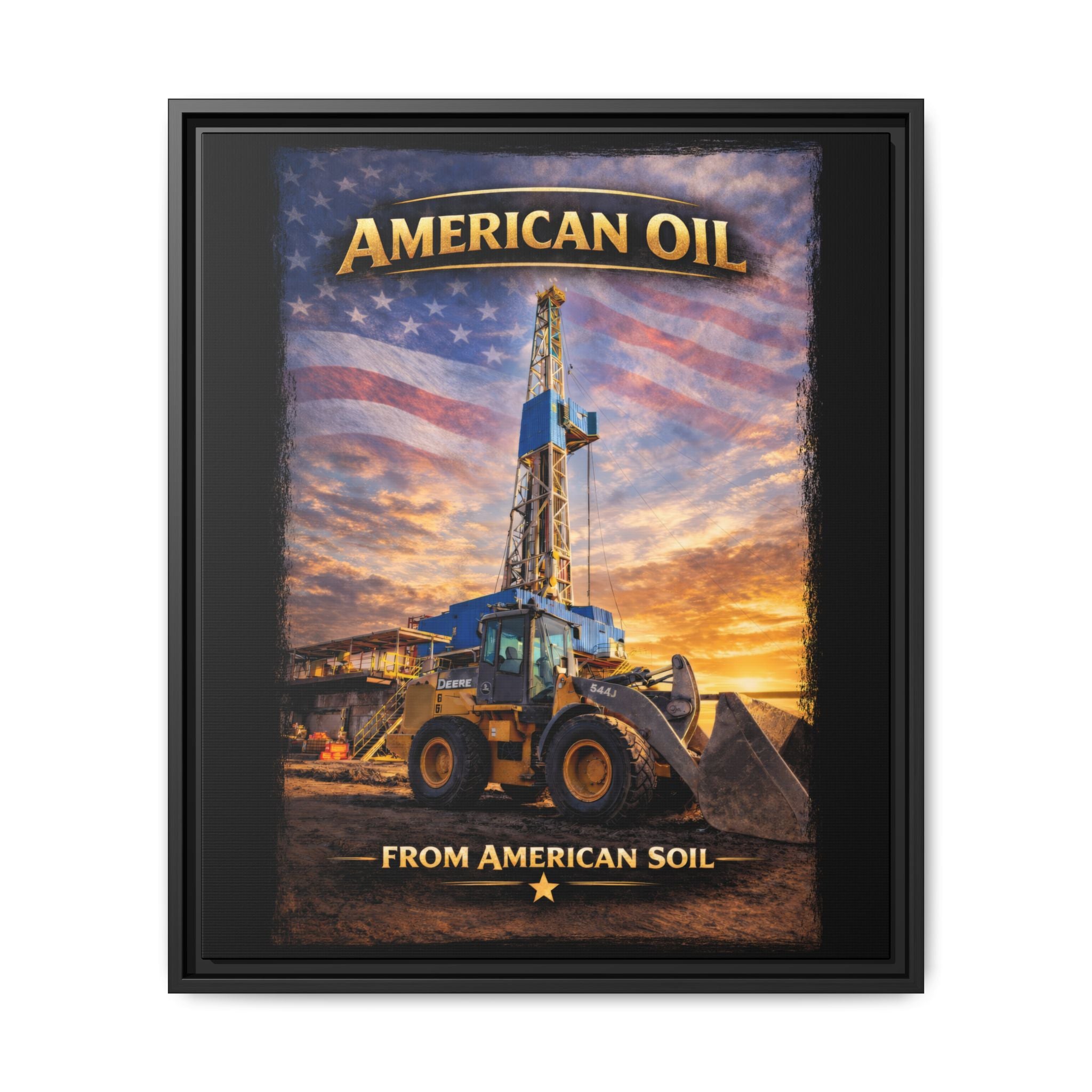 Front Loader - Framed Matte Canvas Wall Art