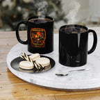 CFgear Crew Roughneck 11oz Black Coffee Mug — 'American Oil from American Soil' Patriotic Oilfield Design