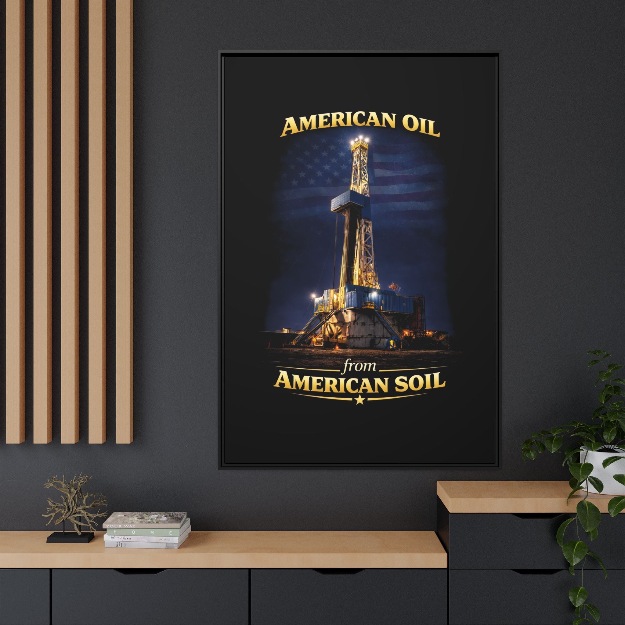 Derrick - Framed Matte Canvas Wall Art