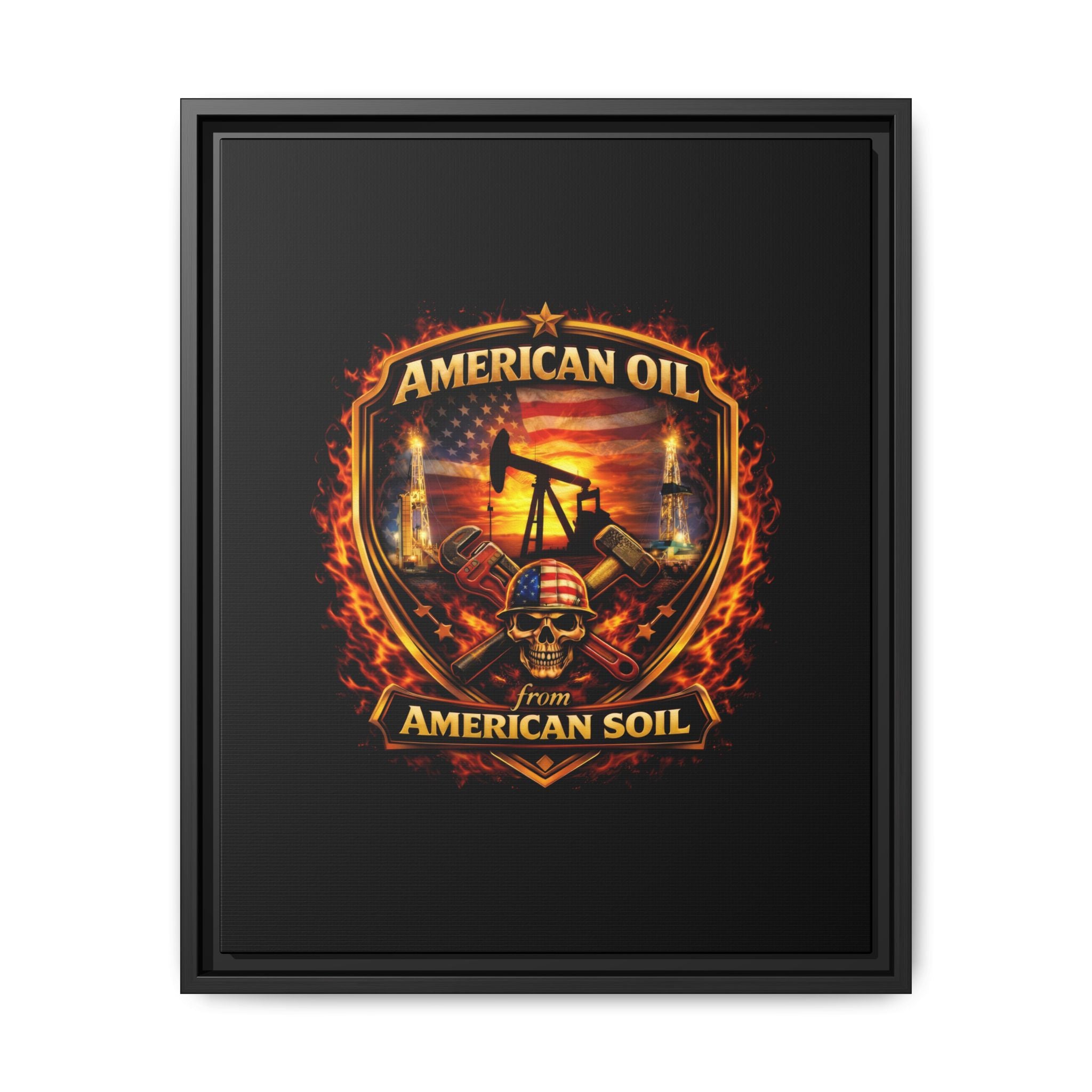 Shield - Framed Matte Canvas Wall Art