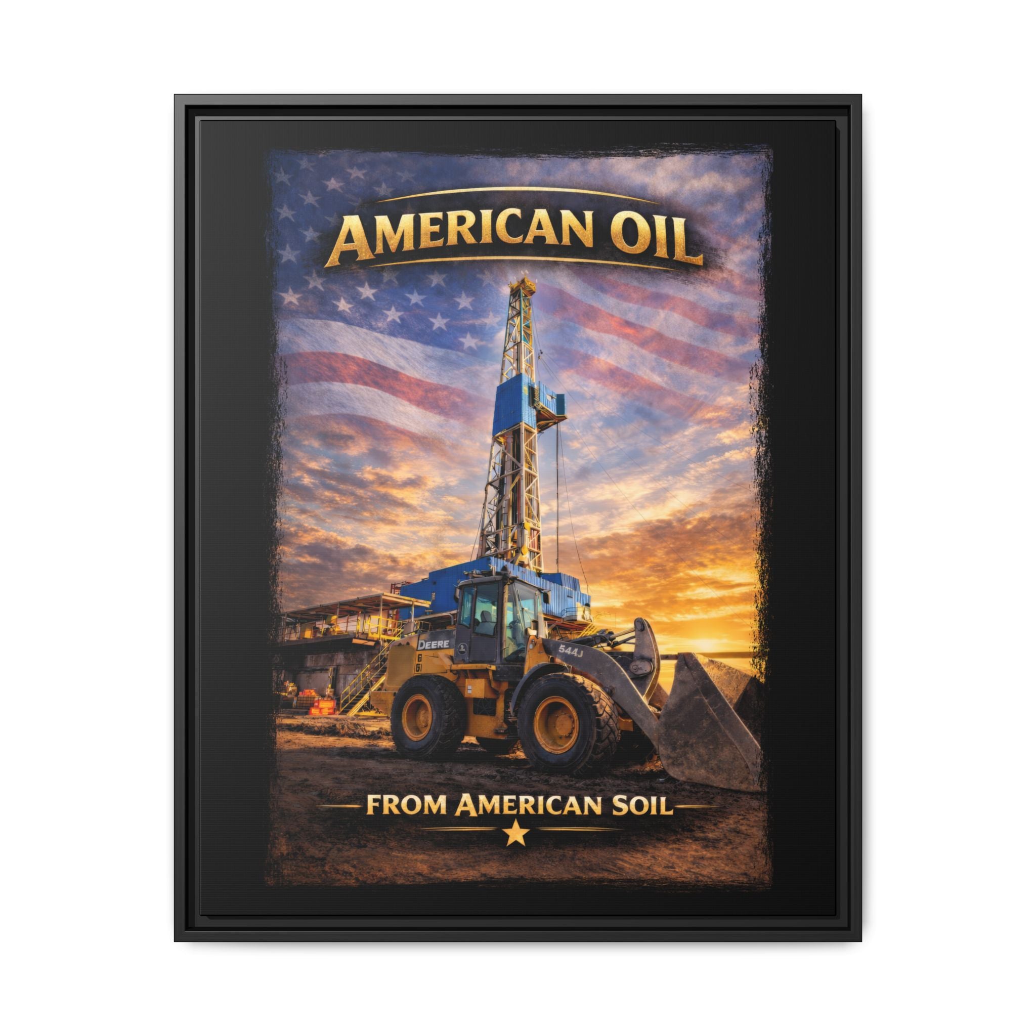 Front Loader - Framed Matte Canvas Wall Art