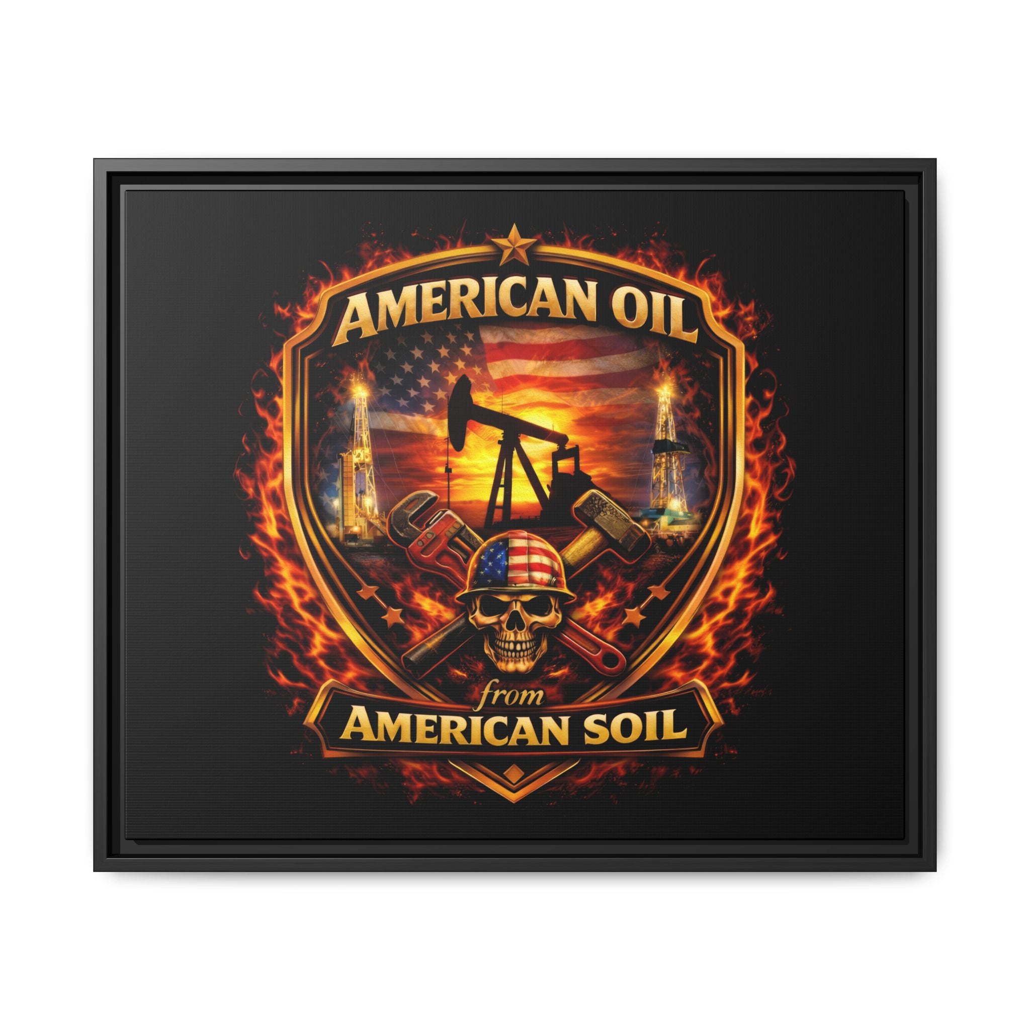 Shield - Framed Matte Canvas Wall Art