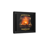 Oil Field - Framed Matte Canvas Wall Art