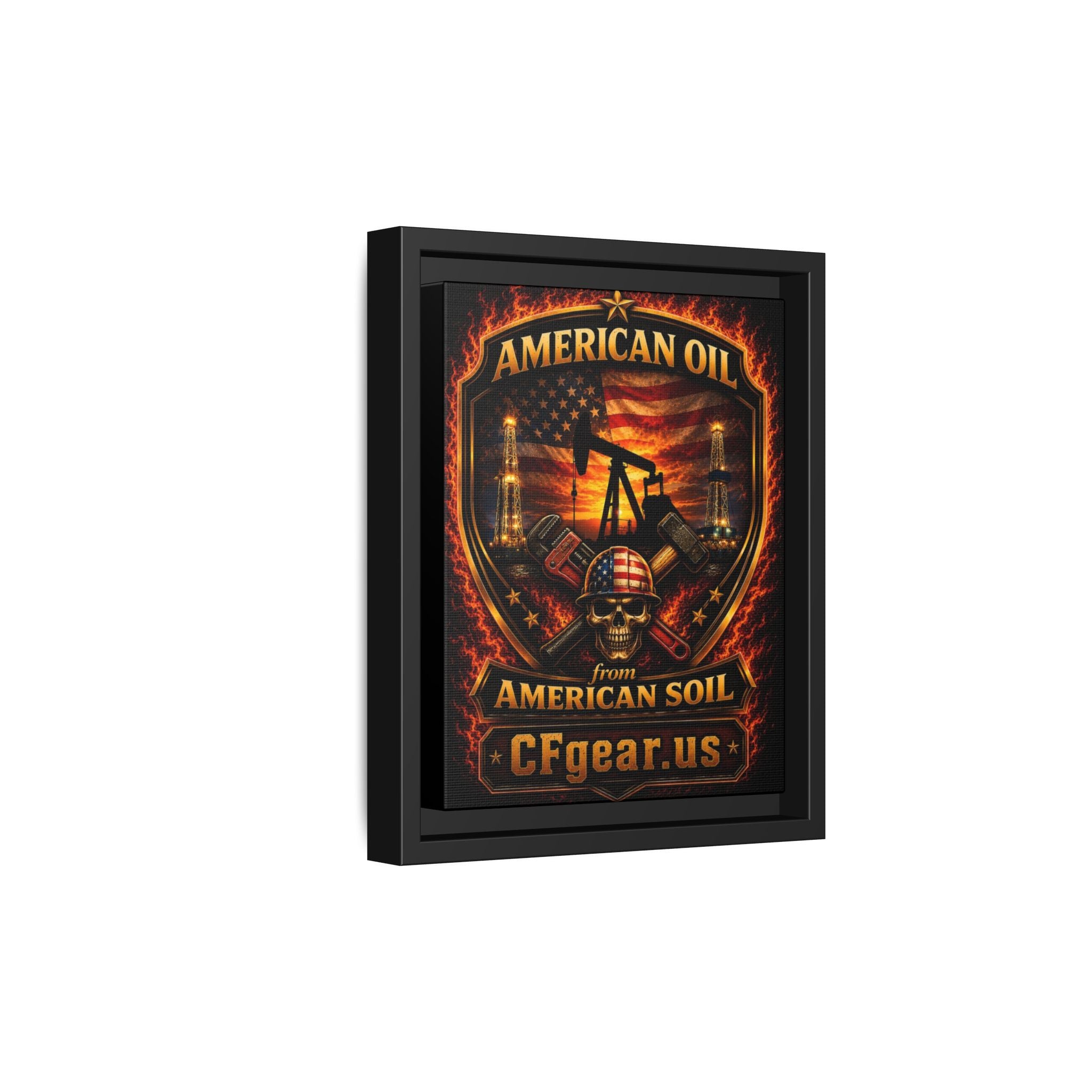 CFgear Crew Badge - Framed Matte Canvas Wall Art