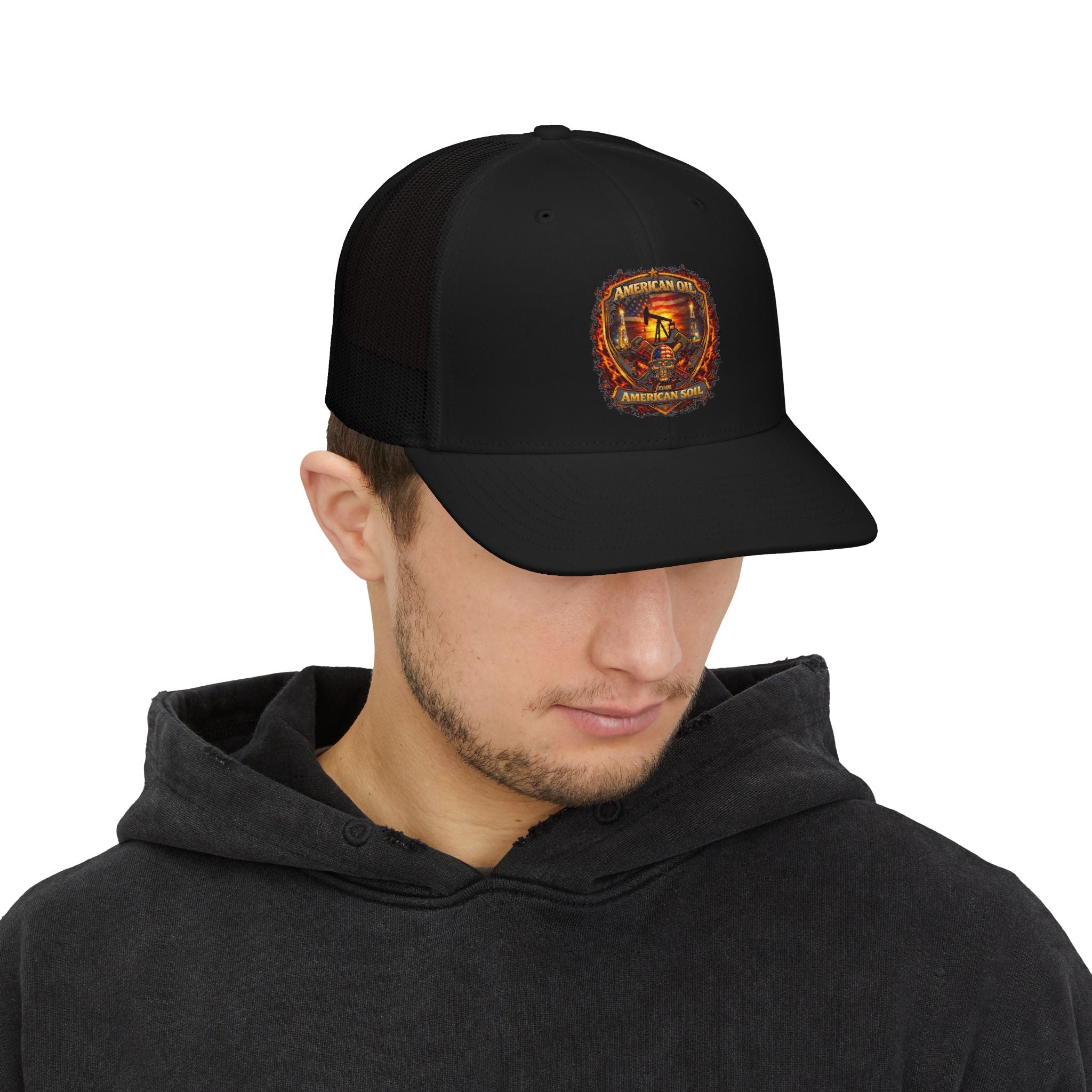 Shield Snapback Trucker Cap