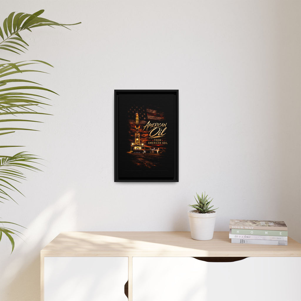 The Night Rig - Framed Matte Canvas Wall Art