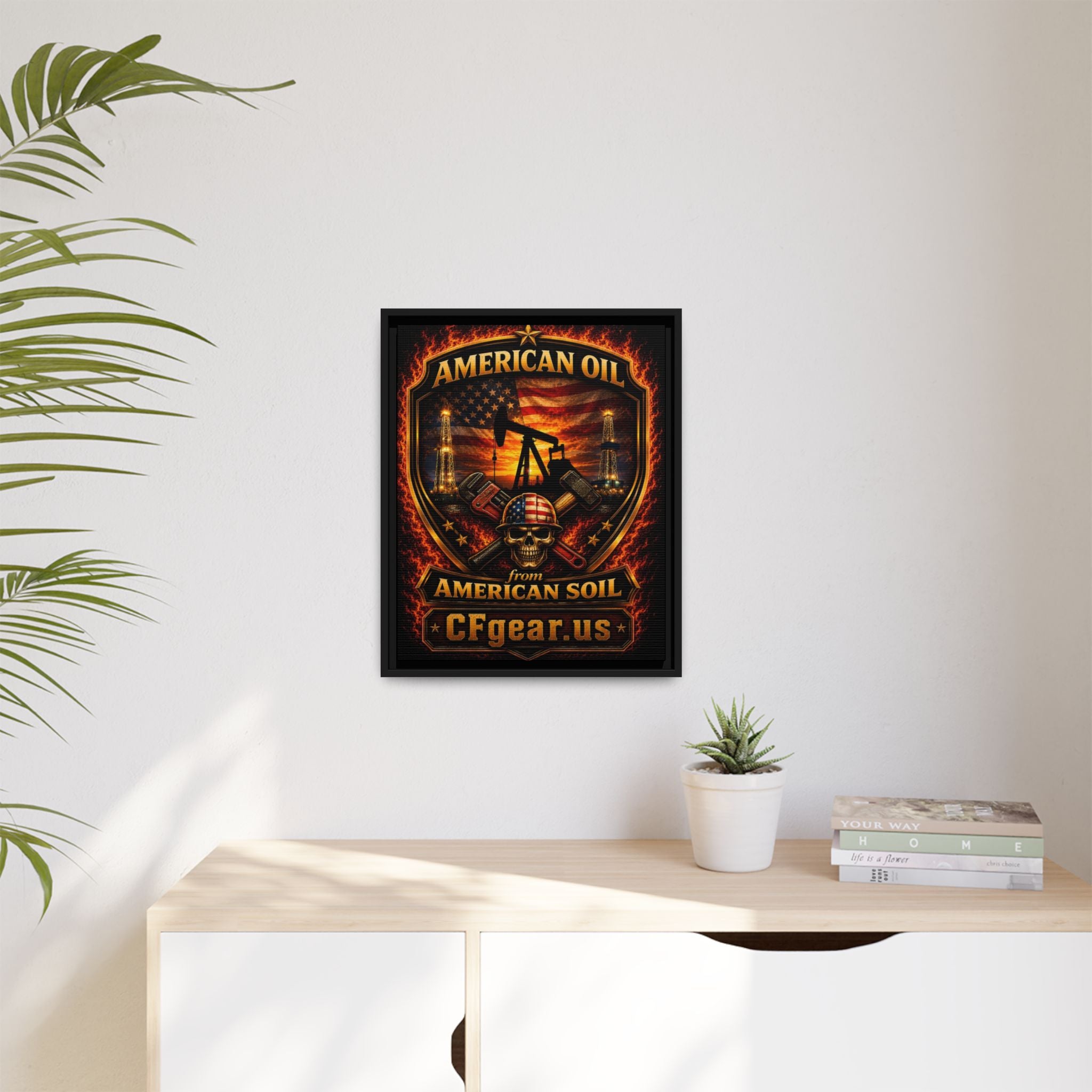 CFgear Crew Badge - Framed Matte Canvas Wall Art