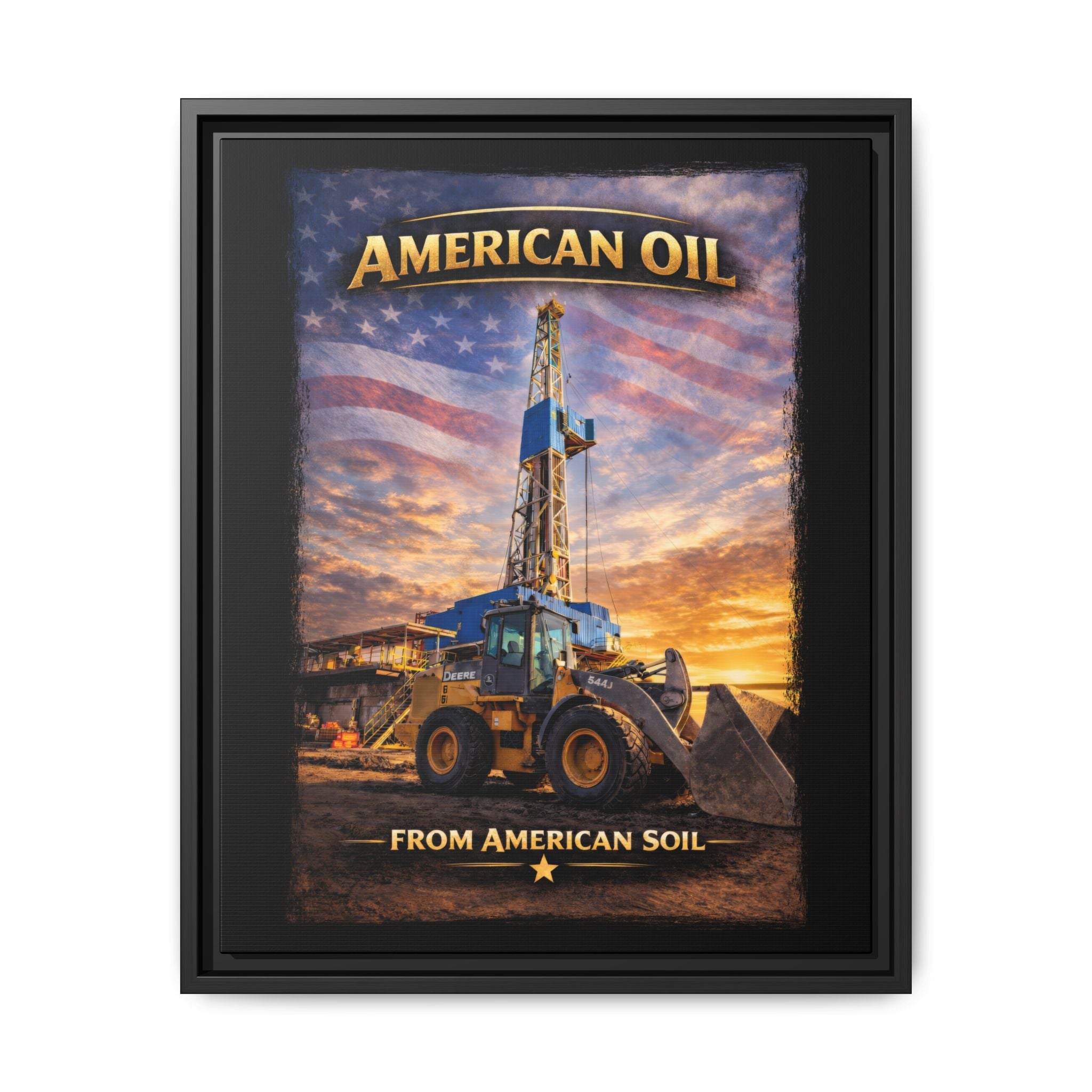 Front Loader - Framed Matte Canvas Wall Art