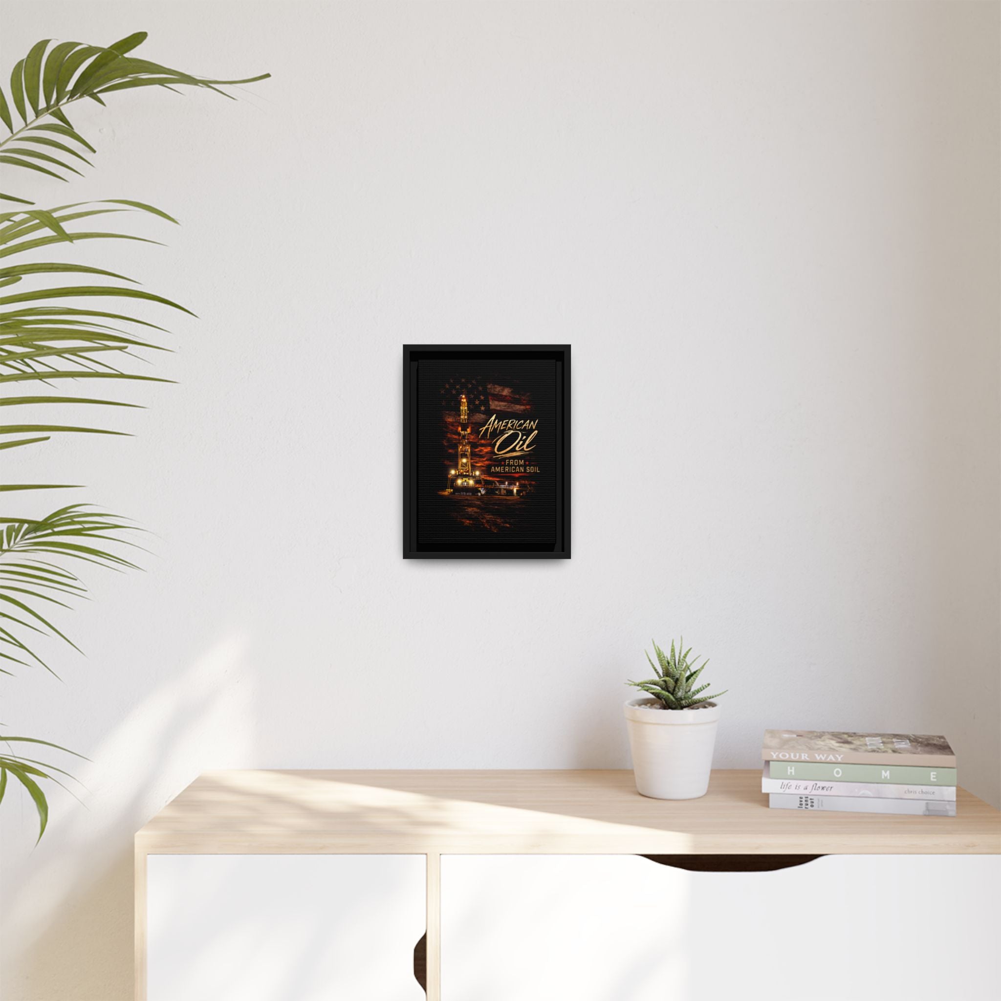 The Night Rig - Framed Matte Canvas Wall Art