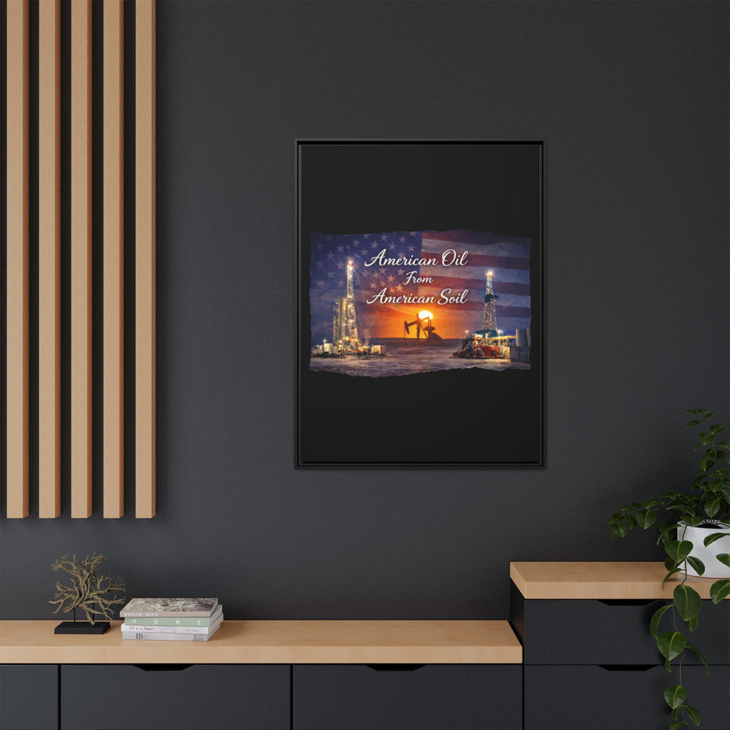 Flag Field - Framed Matte Canvas Wall Art