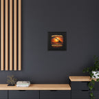 Pump Jack - Framed Matte Canvas Wall Art