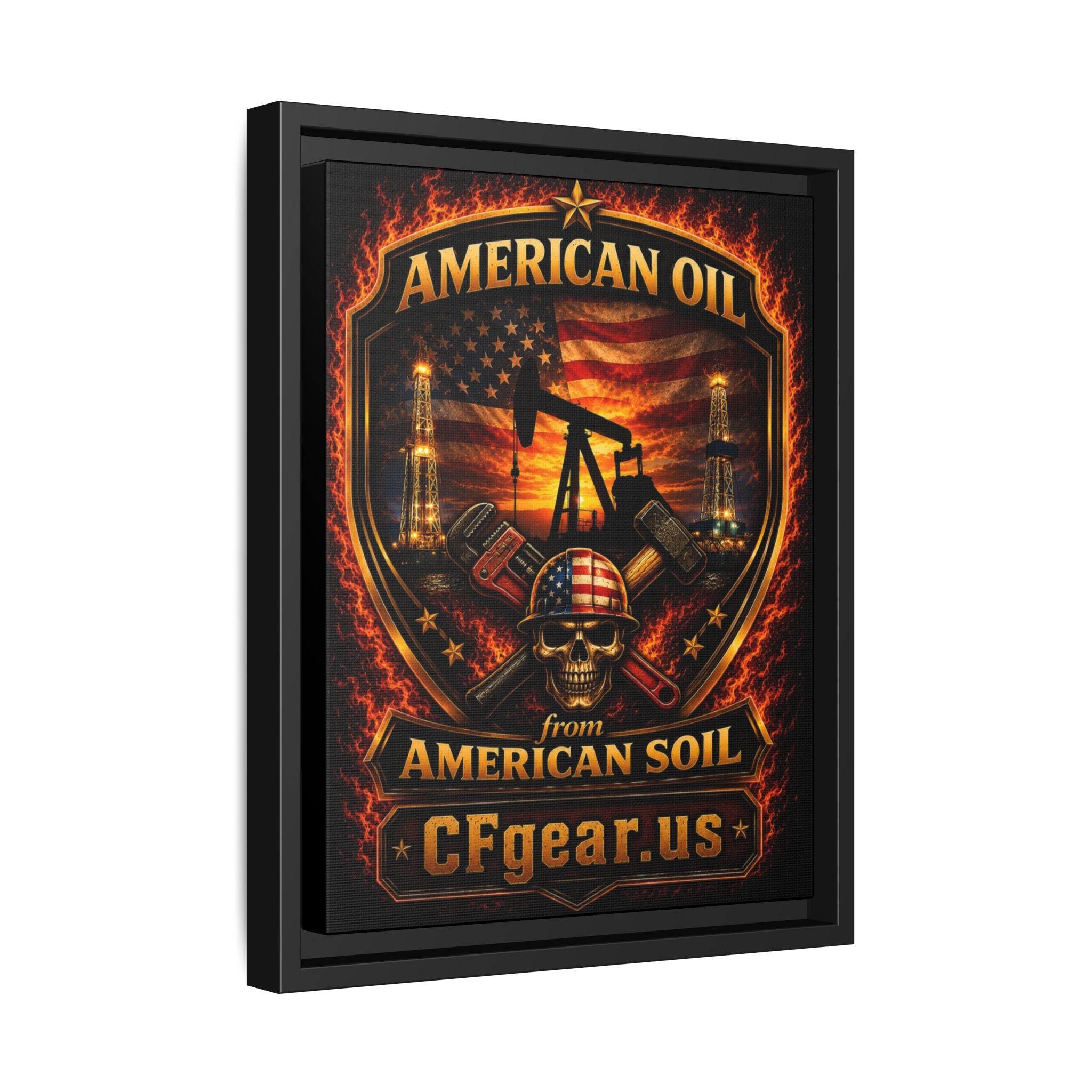 CFgear Crew Badge - Framed Matte Canvas Wall Art