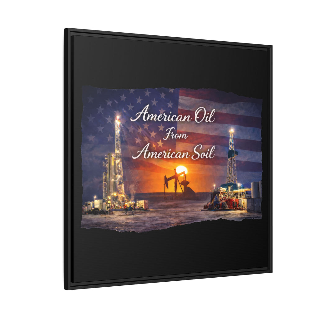 Flag Field - Framed Matte Canvas Wall Art