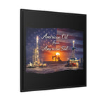 Flag Field - Framed Matte Canvas Wall Art