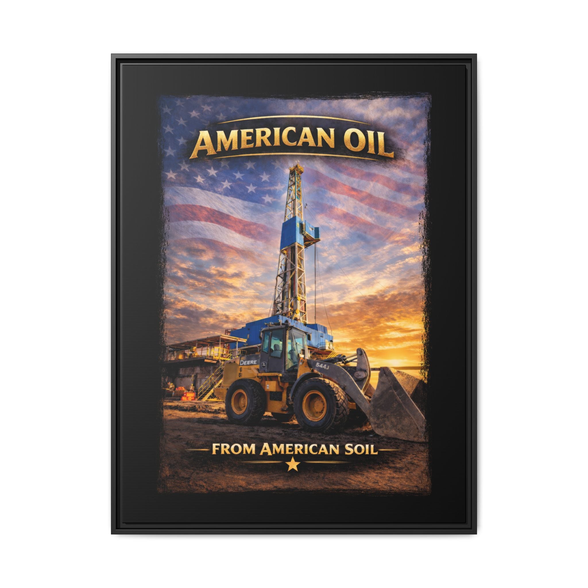 Front Loader - Framed Matte Canvas Wall Art