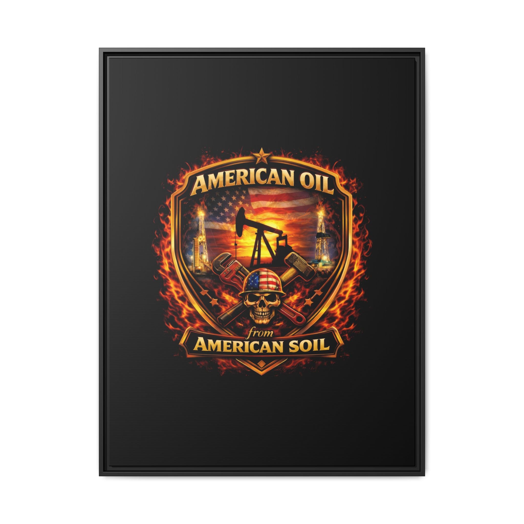 Shield - Framed Matte Canvas Wall Art