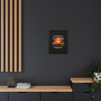 Oil Field - Framed Matte Canvas Wall Art