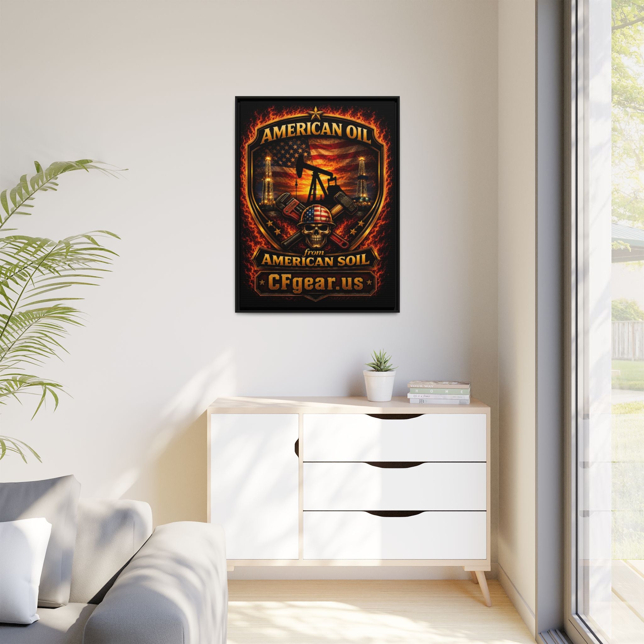 CFgear Crew Badge - Framed Matte Canvas Wall Art