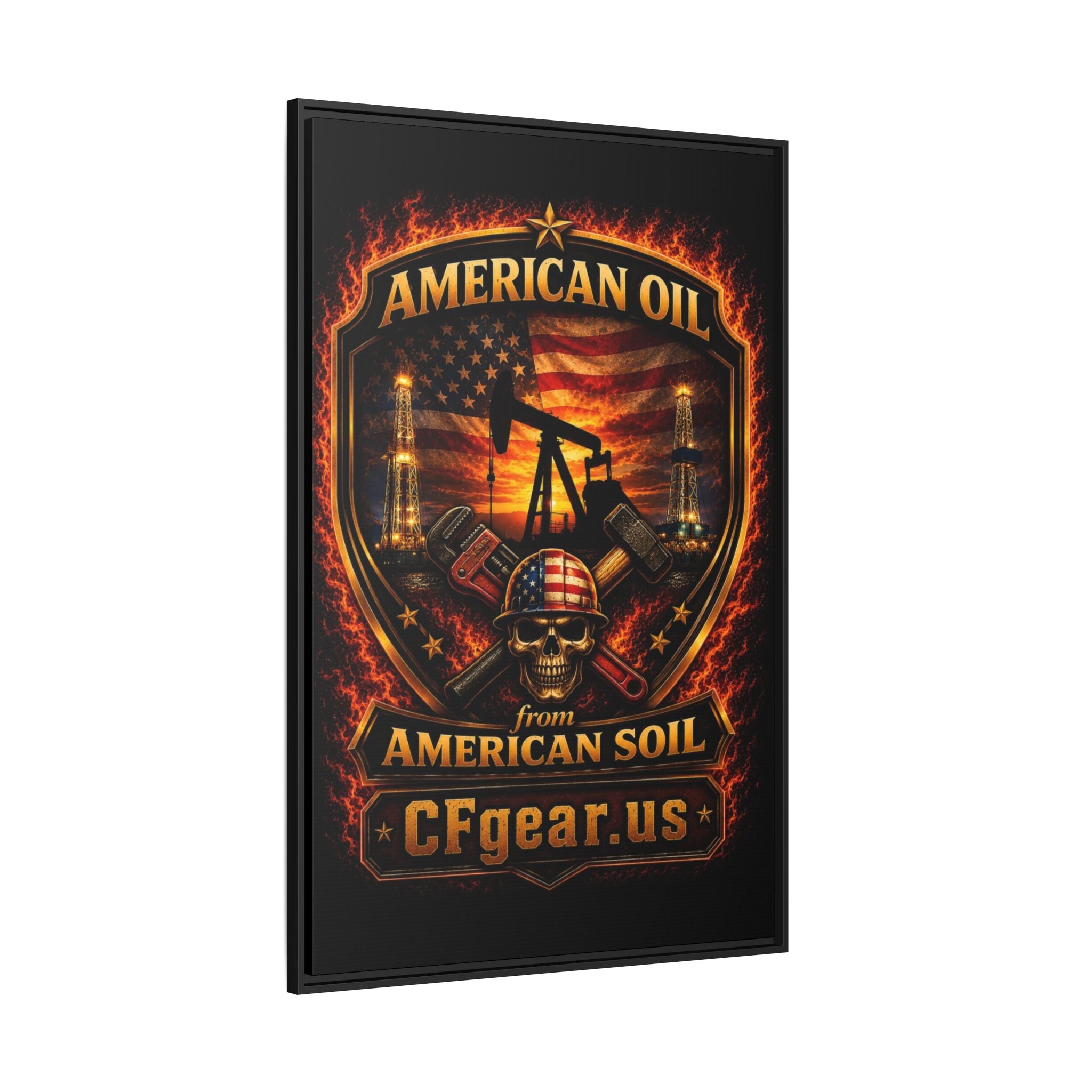CFgear Crew Badge - Framed Matte Canvas Wall Art