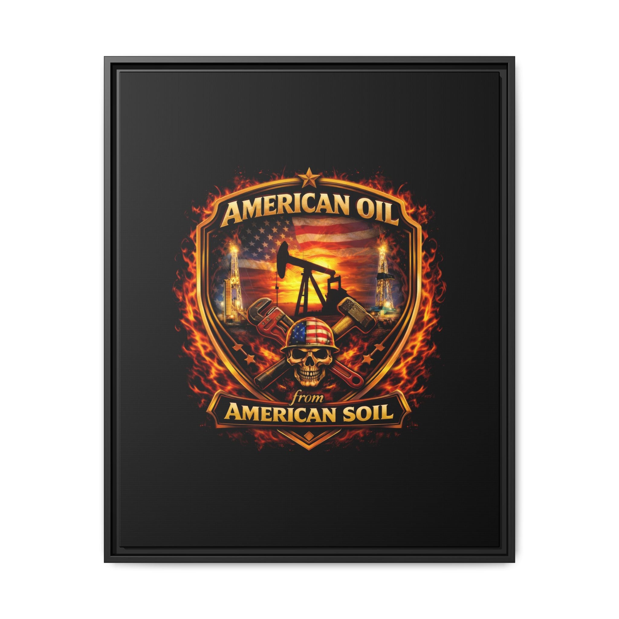 Shield - Framed Matte Canvas Wall Art