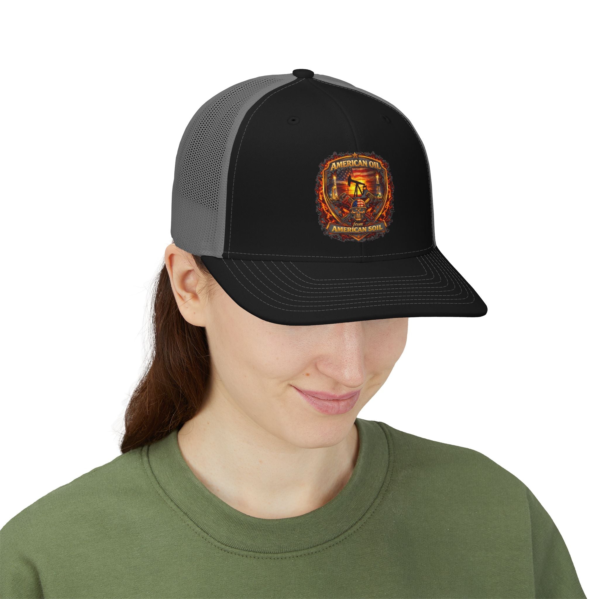 Shield Snapback Trucker Cap