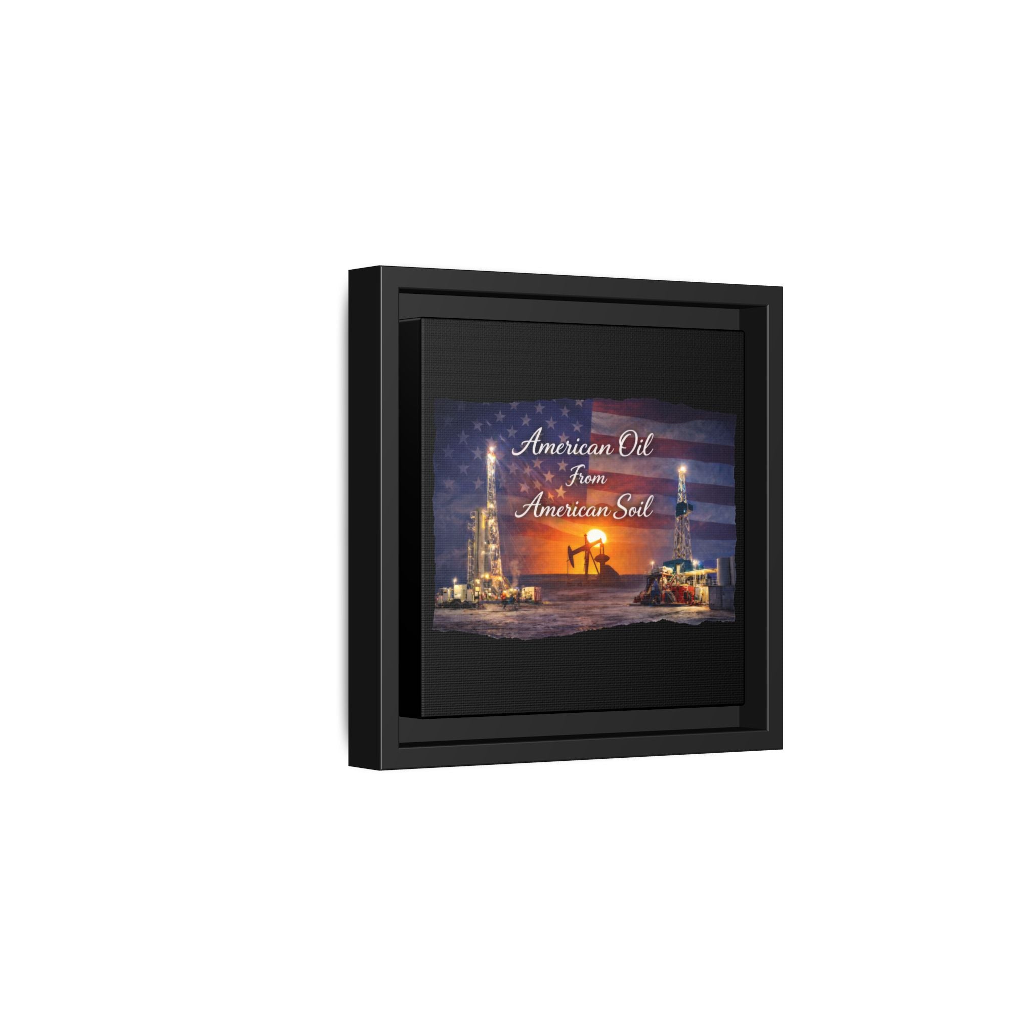 Flag Field - Framed Matte Canvas Wall Art