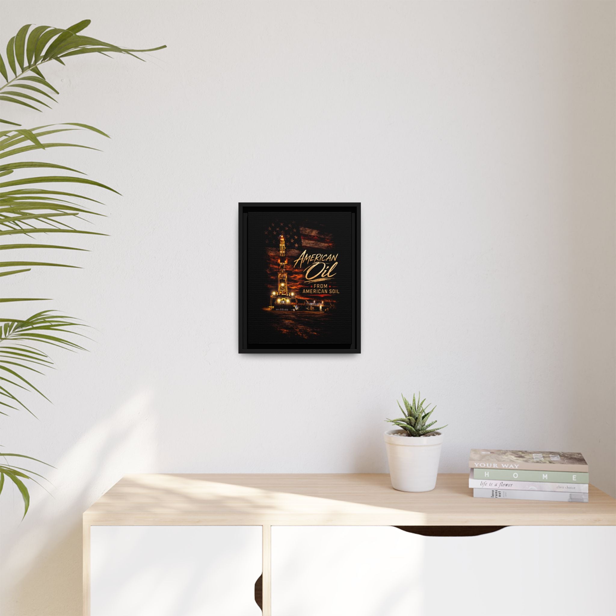 The Night Rig - Framed Matte Canvas Wall Art