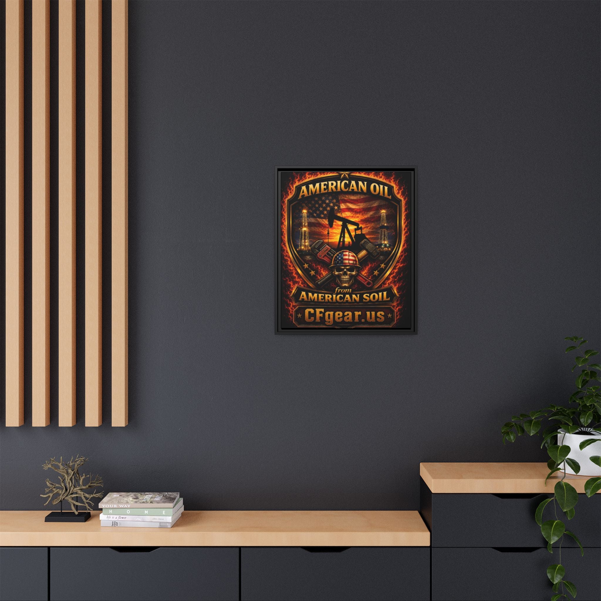 CFgear Crew Badge - Framed Matte Canvas Wall Art