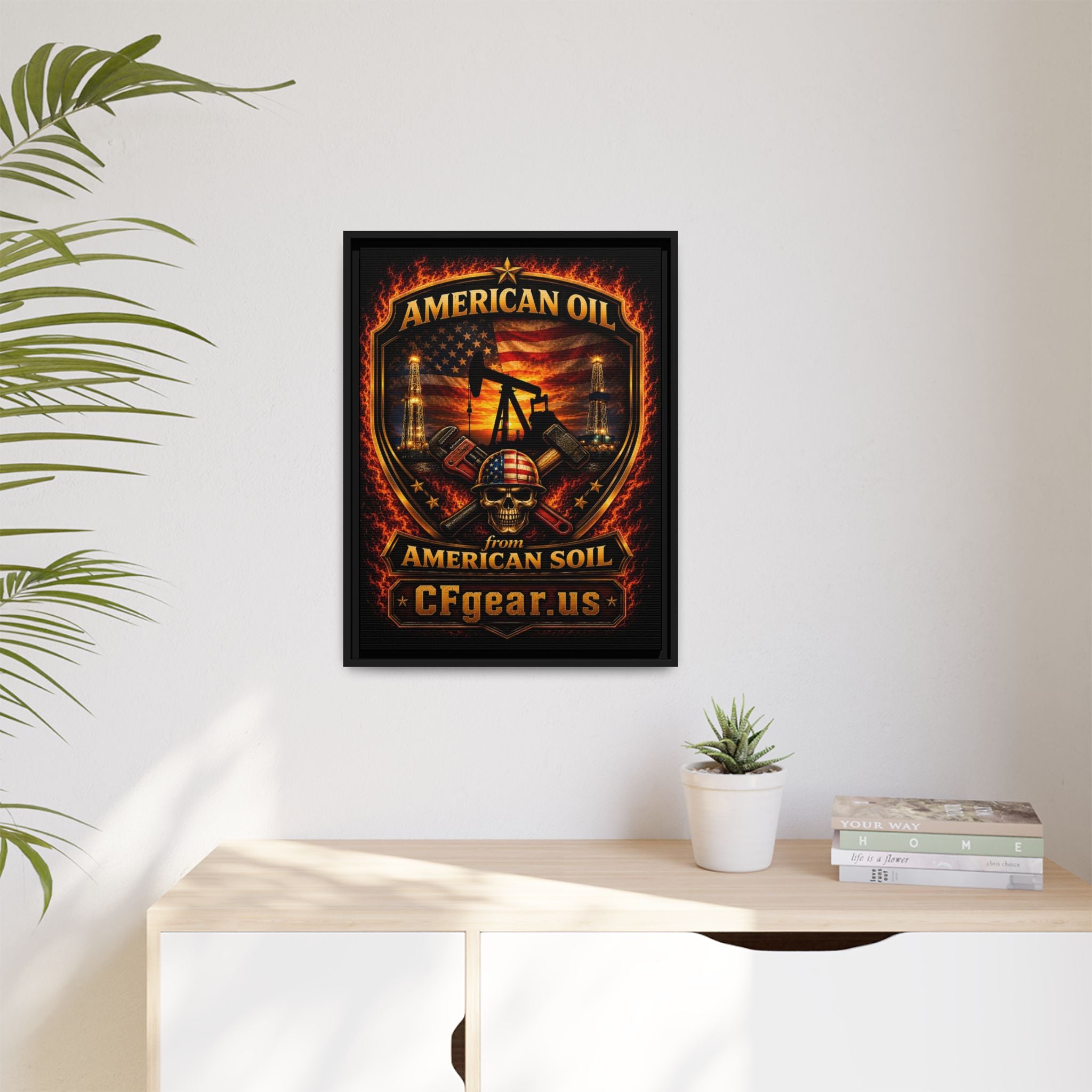 CFgear Crew Badge - Framed Matte Canvas Wall Art
