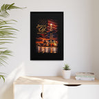 Ice Rig - Framed Matte Canvas Wall Art