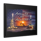 Flag Field - Framed Matte Canvas Wall Art