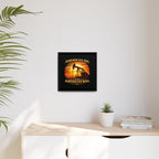 American Oil from American Soil - Framed Matte Canvas Wall Art