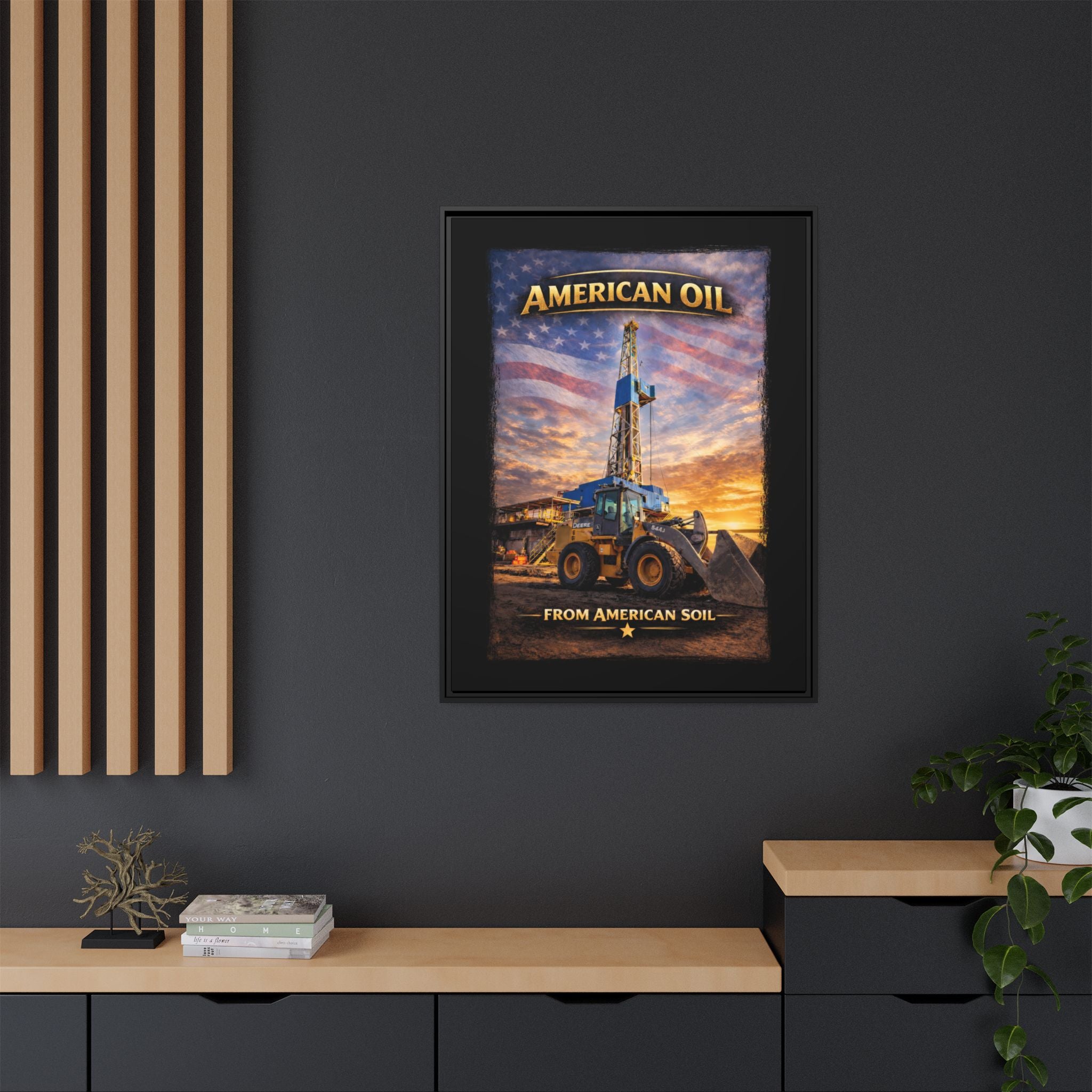 Front Loader - Framed Matte Canvas Wall Art