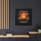 Oil Field - Framed Matte Canvas Wall Art