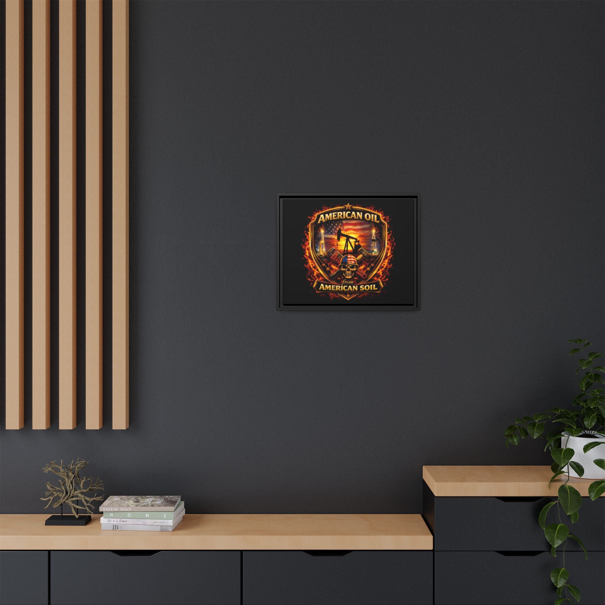 Shield - Framed Matte Canvas Wall Art