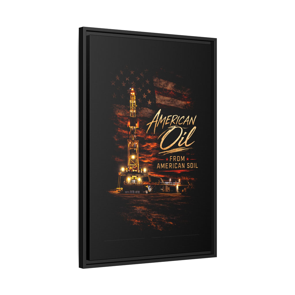 The Night Rig - Framed Matte Canvas Wall Art