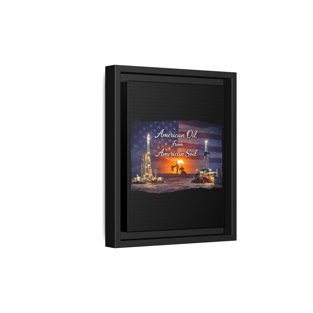 Flag Field - Framed Matte Canvas Wall Art