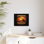 Pump Jack - Framed Matte Canvas Wall Art