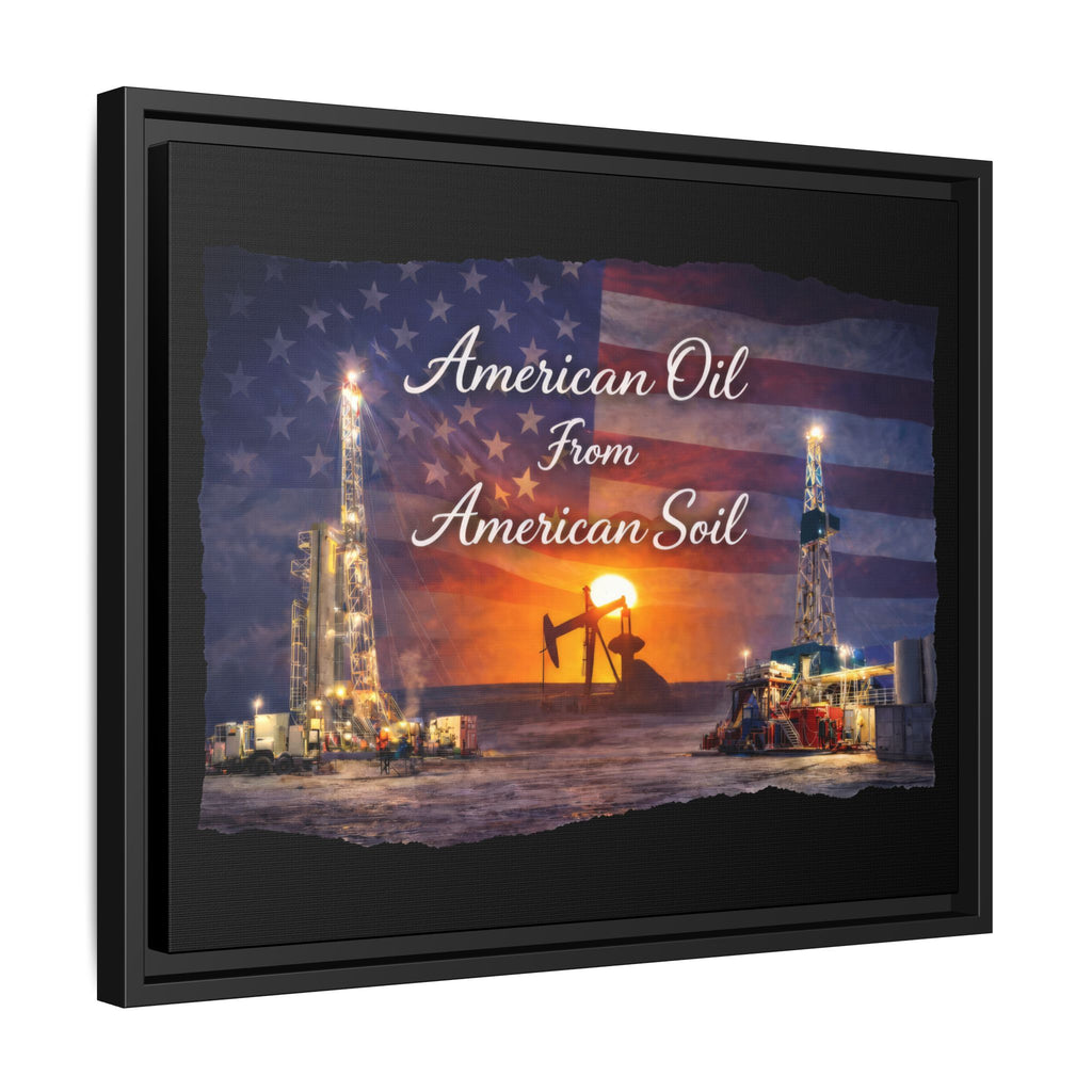 Flag Field - Framed Matte Canvas Wall Art