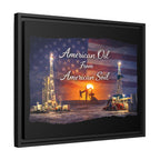 Flag Field - Framed Matte Canvas Wall Art