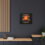 Oil Field - Framed Matte Canvas Wall Art