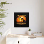 American Oil from American Soil - Framed Matte Canvas Wall Art