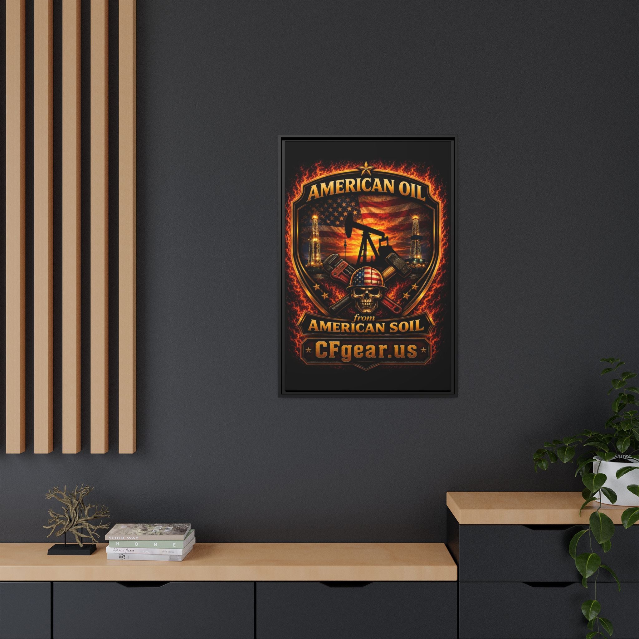 CFgear Crew Badge - Framed Matte Canvas Wall Art