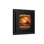 Pump Jack - Framed Matte Canvas Wall Art