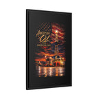 Ice Rig - Framed Matte Canvas Wall Art