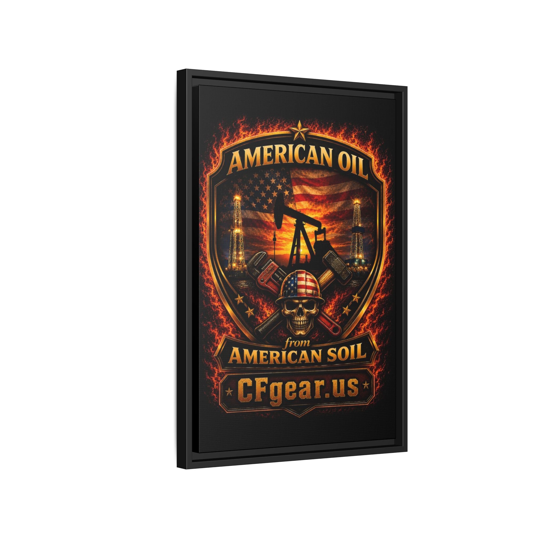 CFgear Crew Badge - Framed Matte Canvas Wall Art