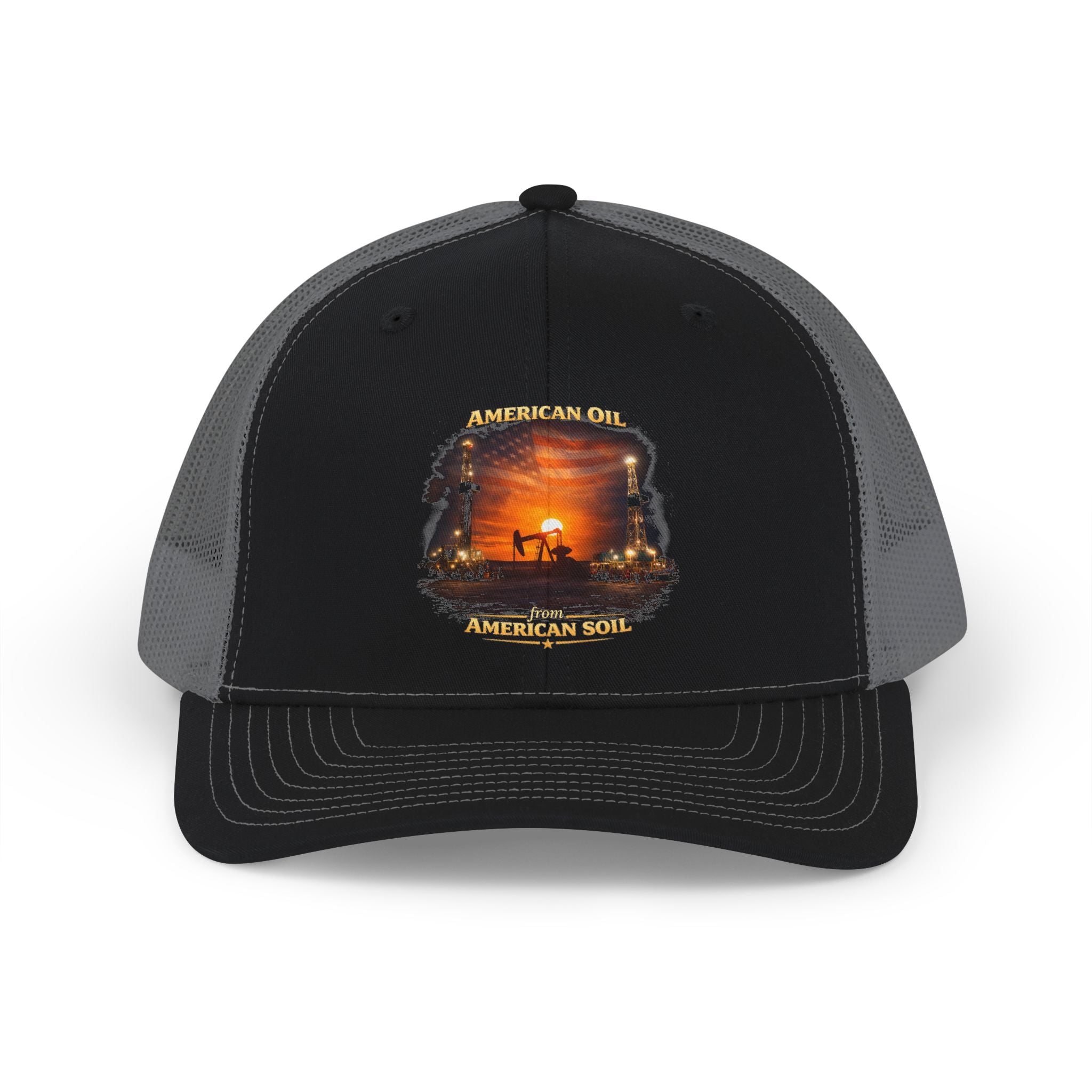 Oil Field Snapback Trucker Cap