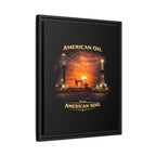 Oil Field - Framed Matte Canvas Wall Art